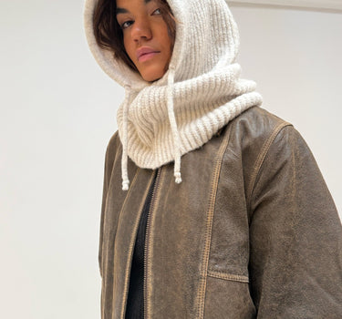 Balaclava Knitted Off White - Things I Like Things I Love
