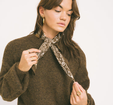 Bandana Scarf Brown - Things I Like Things I Love