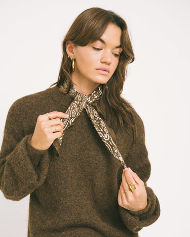 Bandana Scarf Brown - Things I Like Things I Love
