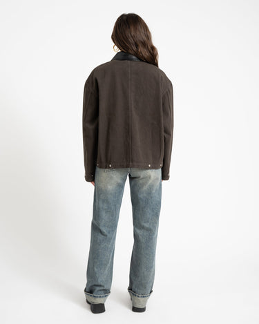 Barn Denim Jacket Brown - Things I Like Things I Love