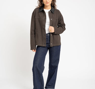 Barn Denim Jacket Brown - Things I Like Things I Love