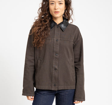 Barn Denim Jacket Brown - Things I Like Things I Love