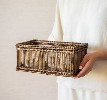 Basket Noma Rattan Brown - Things I Like Things I Love