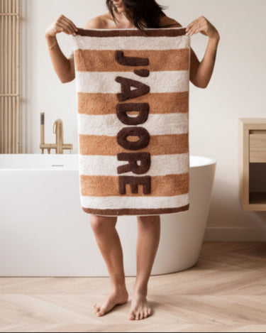 Bath Mat J'adore Stripes - Things I Like Things I Love