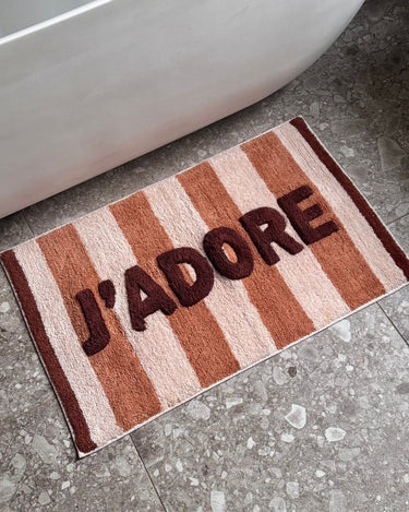 Bath Mat J'adore Stripes - Things I Like Things I Love