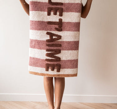 Bath Mat Je T'aime Striped - Things I Like Things I Love