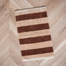 Bath Mat Stripe Brown Pink - Things I Like Things I Love