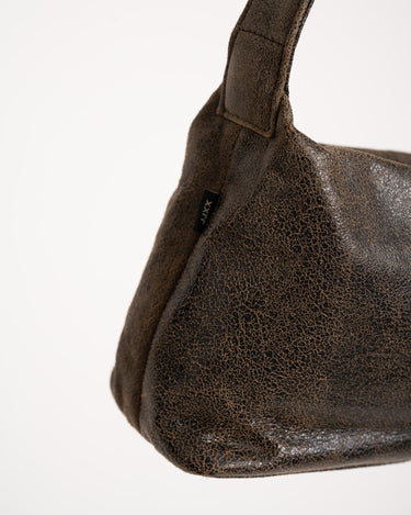 Bea Leather Structure Bag Brown - Things I Like Things I Love