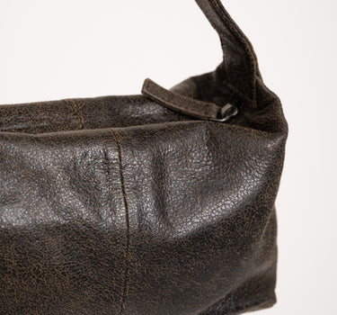 Bea Leather Structure Bag Brown - Things I Like Things I Love