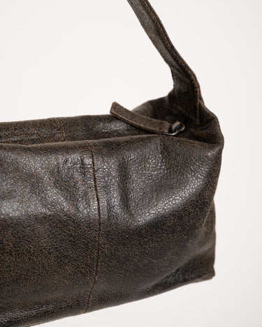 Bea Leather Structure Bag Brown - Things I Like Things I Love