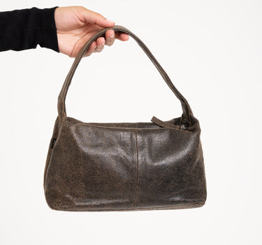 Bea Leather Structure Bag Brown - Things I Like Things I Love