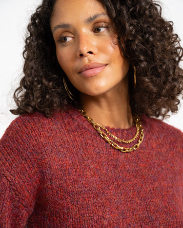 Beany O-Neck Knit Rhubarb - Things I Like Things I Love