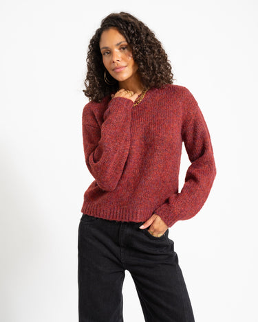 Beany O-Neck Knit Rhubarb - Things I Like Things I Love