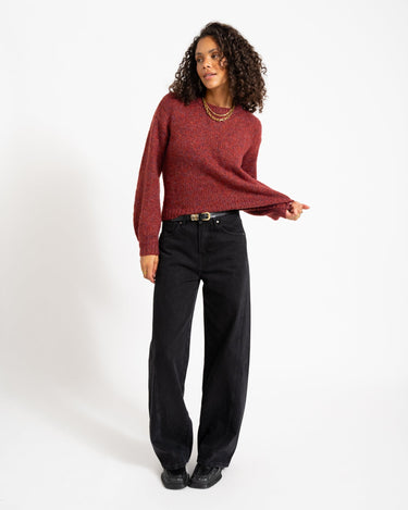 Beany O-Neck Knit Rhubarb - Things I Like Things I Love