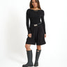 Bella Tulla Draped Top Black - Things I Like Things I Love