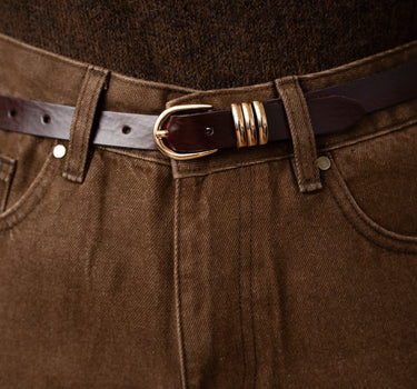 Belt California Leather Brown - Things I Like Things I Love