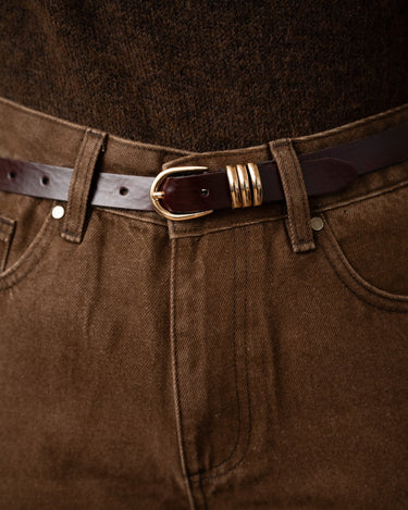 Belt California Leather Brown - Things I Like Things I Love