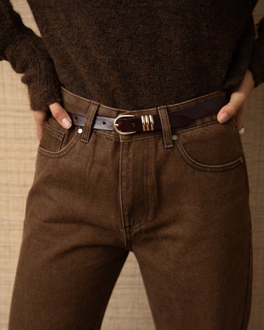 Belt California Leather Brown - Things I Like Things I Love