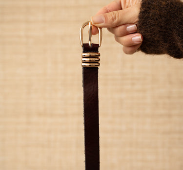 Belt California Leather Brown - Things I Like Things I Love