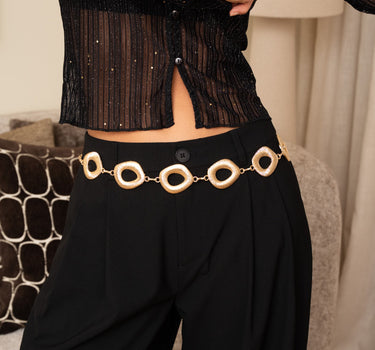 Belt Chain Oval Gold - Things I Like Things I Love