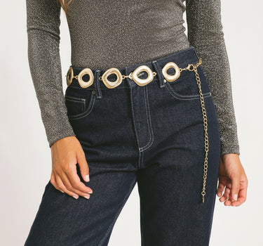 Belt Chain Oval Gold - Things I Like Things I Love