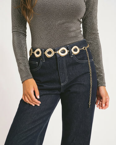 Belt Chain Oval Gold - Things I Like Things I Love