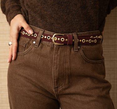 Belt Florida Suede Red - Things I Like Things I Love
