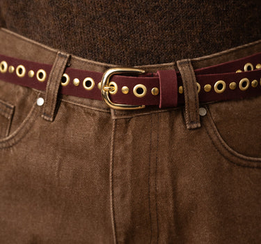 Belt Florida Suede Red - Things I Like Things I Love