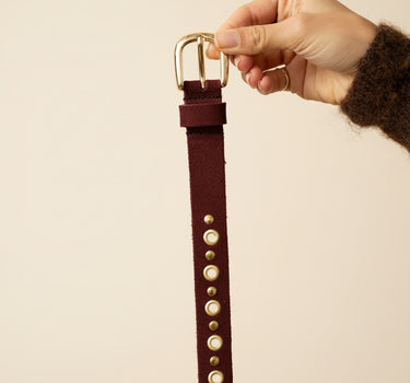 Belt Florida Suede Red - Things I Like Things I Love