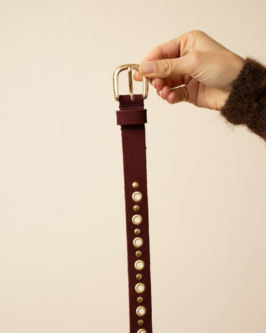 Belt Florida Suede Red - Things I Like Things I Love