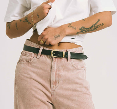 Belt Kansas Suede Black - Things I Like Things I Love