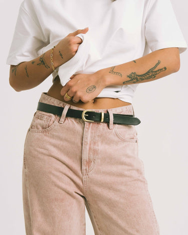 Belt Kansas Suede Black - Things I Like Things I Love