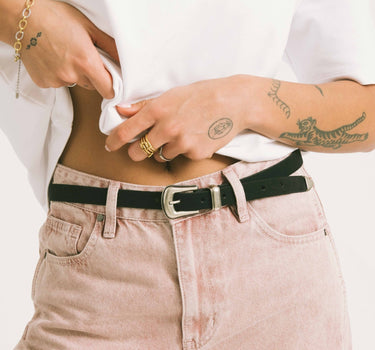 Belt Kansas Suede Black - Things I Like Things I Love