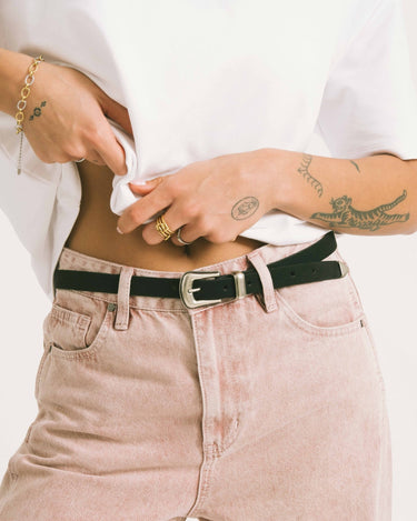 Belt Kansas Suede Black - Things I Like Things I Love