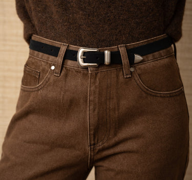 Belt Kansas Suede Black - Things I Like Things I Love