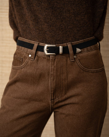 Belt Kansas Suede Black - Things I Like Things I Love