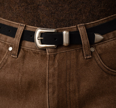 Belt Kansas Suede Black - Things I Like Things I Love