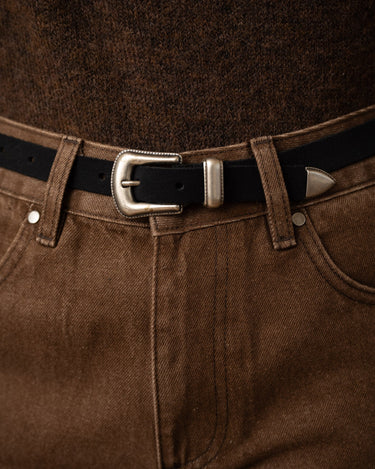 Belt Kansas Suede Black - Things I Like Things I Love