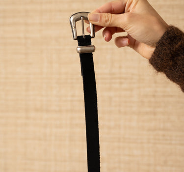 Belt Kansas Suede Black - Things I Like Things I Love