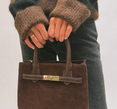 Belted Handbag Brown - Things I Like Things I Love