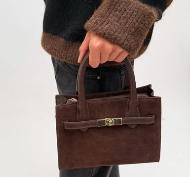 Belted Handbag Brown - Things I Like Things I Love