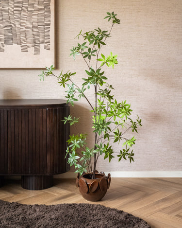 Bloempot Leaf Keramiek Bruin - Things I Like Things I Love
