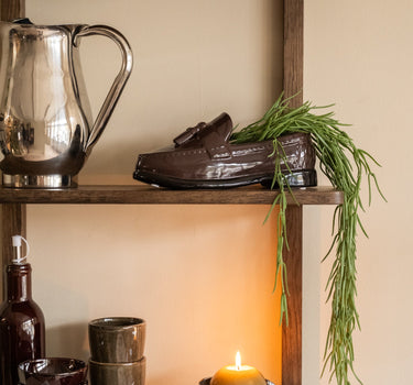 Bloempot Loafer Keramiek Bruin - Things I Like Things I Love