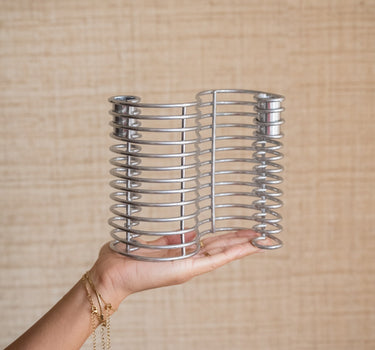 Bloomingville - Candle Holder Wavela Silver - Things I Like Things I Love