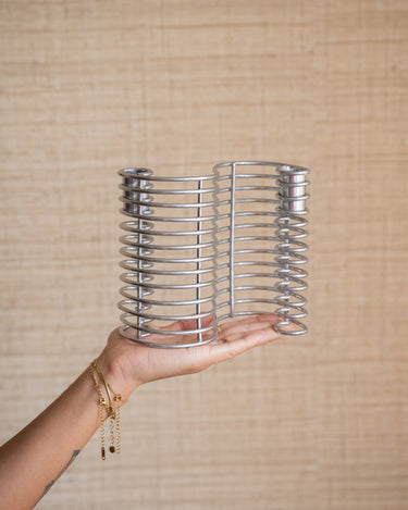 Bloomingville - Candle Holder Wavela Silver - Things I Like Things I Love