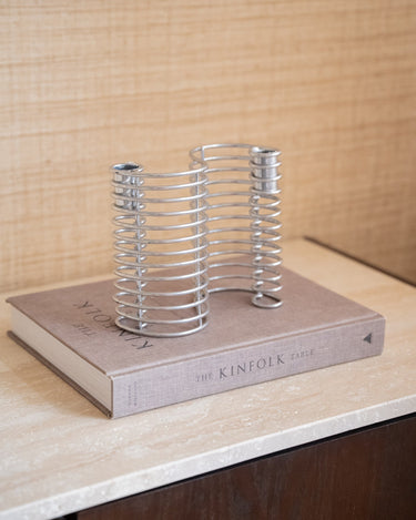 Bloomingville - Candle Holder Wavela Silver - Things I Like Things I Love