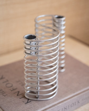 Bloomingville - Candle Holder Wavela Silver - Things I Like Things I Love