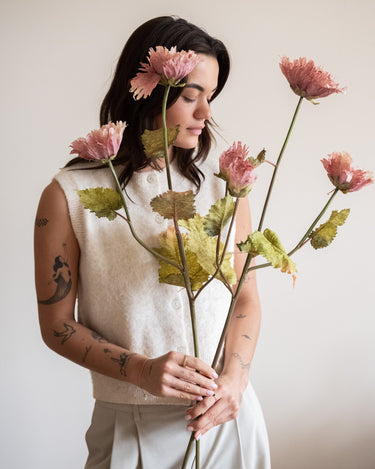 Bloomingville Faux Flower Chrysantemum Pink - Things I Like Things I Love