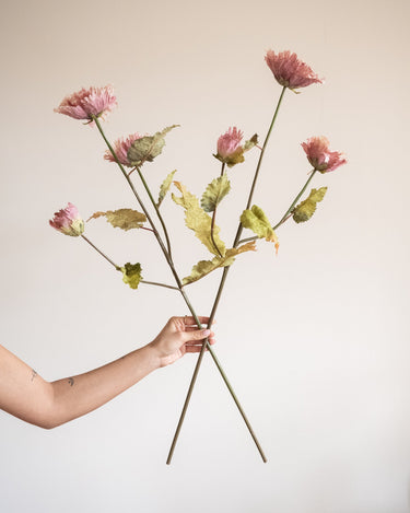 Bloomingville Faux Flower Chrysantemum Pink - Things I Like Things I Love