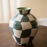 Bloomingville - Hand Painted Deco Vase Checker - Things I Like Things I Love
